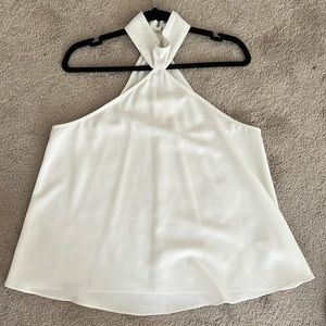 White Halter Top